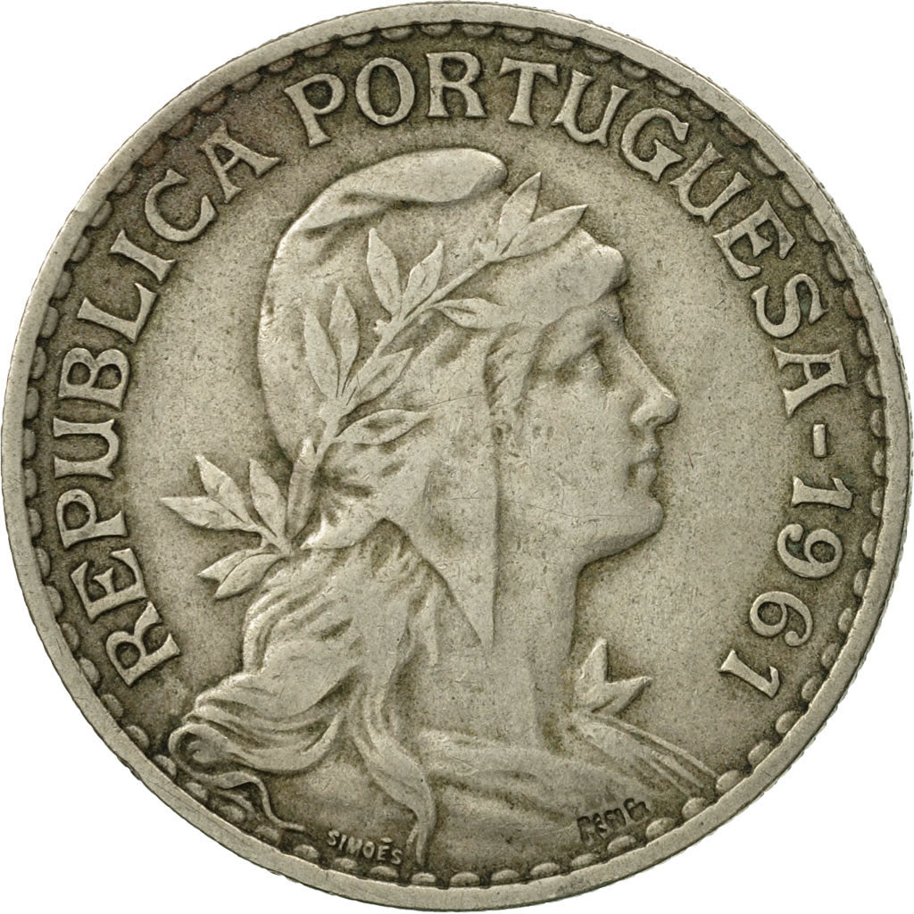 Portugal, Escudo, 1961, VF(20-25), Copper-nickel, KM:578