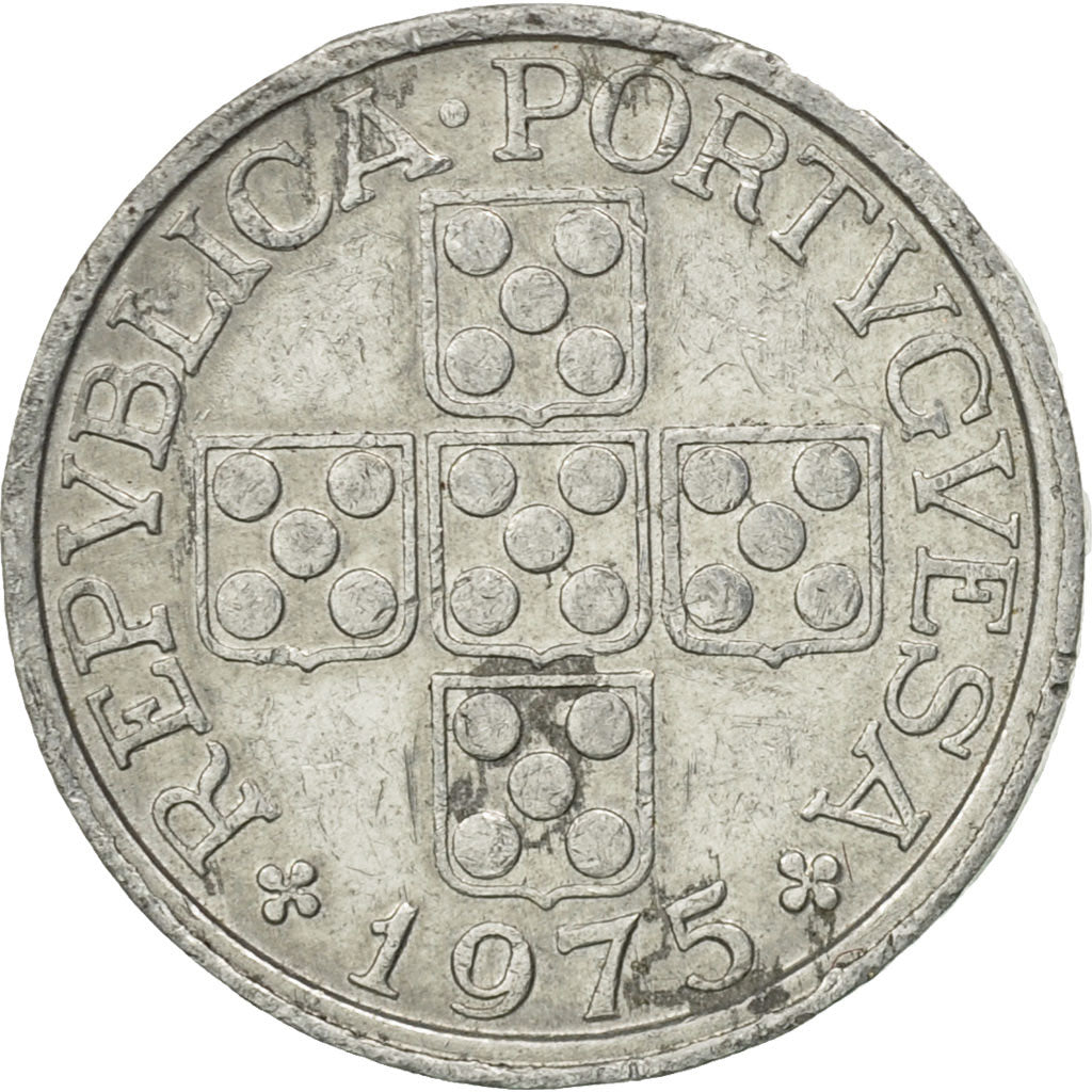 Munten, Portugal, 10 Centavos, 1975, ZF, Aluminium, KM:594