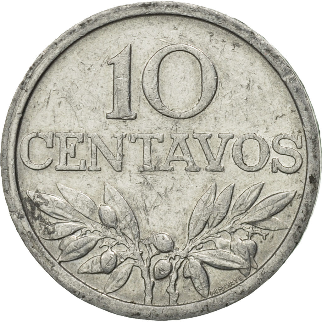 Munten, Portugal, 10 Centavos, 1975, ZF, Aluminium, KM:594