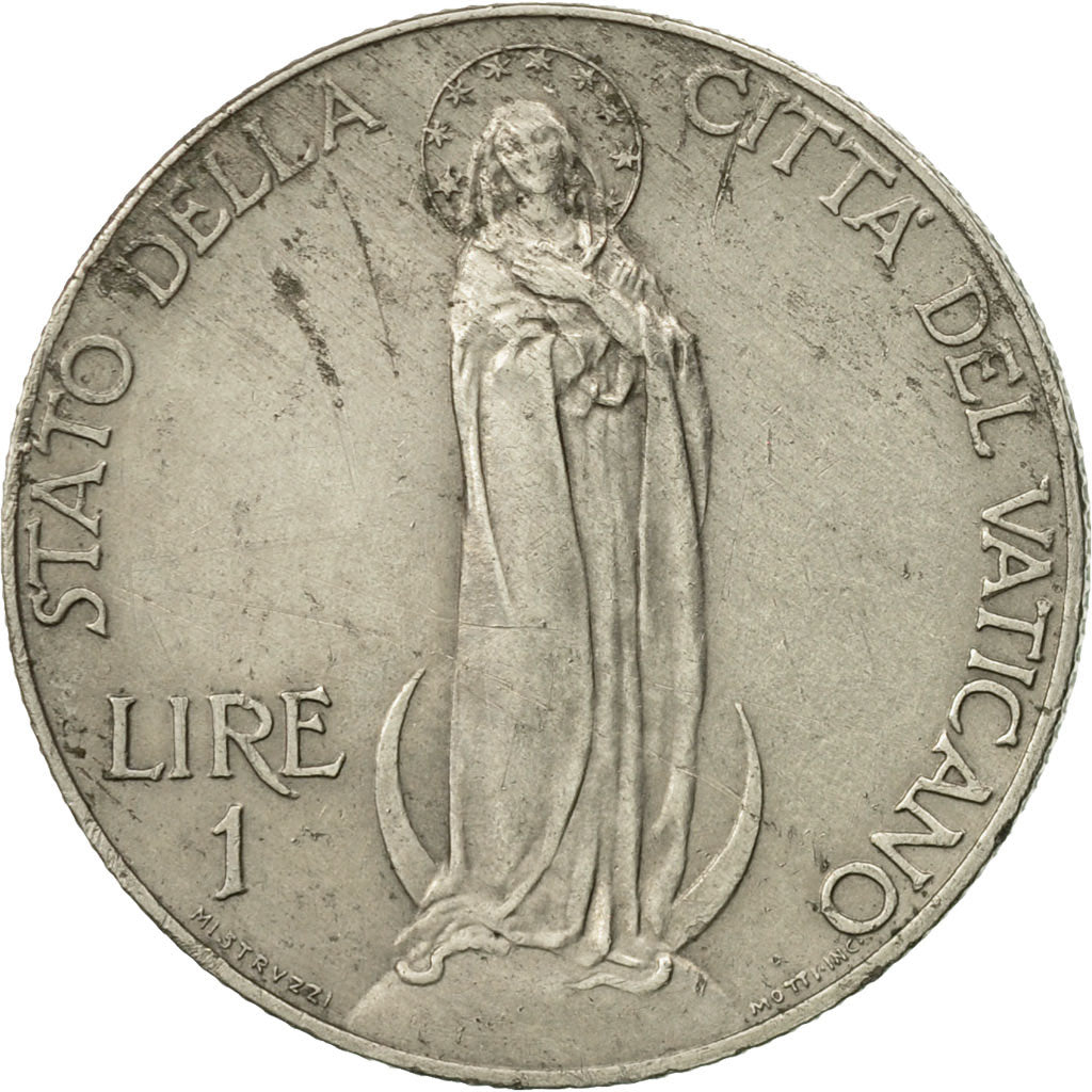 Cité du Vatican, Pius XI, Lira, 1931, Roma, TTB, Nickel, KM:5