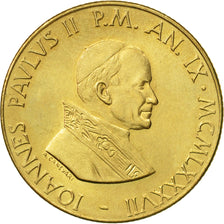 CIUDAD DEL VATICANO, John Paul II, 200 Lire, 1987, Roma, EBC, Aluminio - bronce