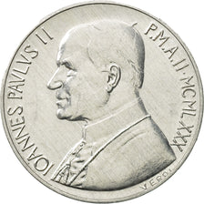 Coin, VATICAN CITY, John Paul II, 10 Lire, 1980, Roma, AU(55-58), Aluminum
