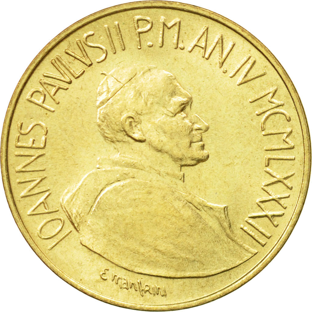 Coin, VATICAN CITY, John Paul II, 20 Lire, 1982, Roma, AU(55-58)