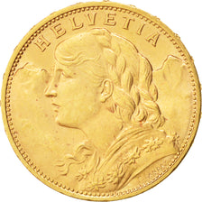 Switzerland, 20 Francs, 1915, Bern, Gold, KM:35.1