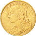 Switzerland, 20 Francs, 1915, Bern, Gold, KM:35.1