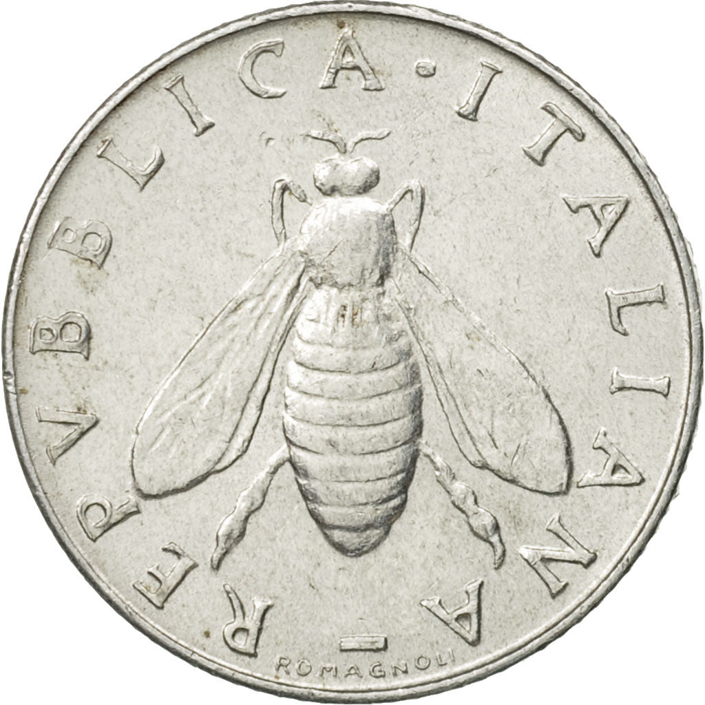 Italy, 2 Lire, 1957, Rome, AU(55-58), Aluminum, KM:94