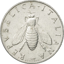 Italy, 2 Lire, 1957, Rome, AU(55-58), Aluminum, KM:94