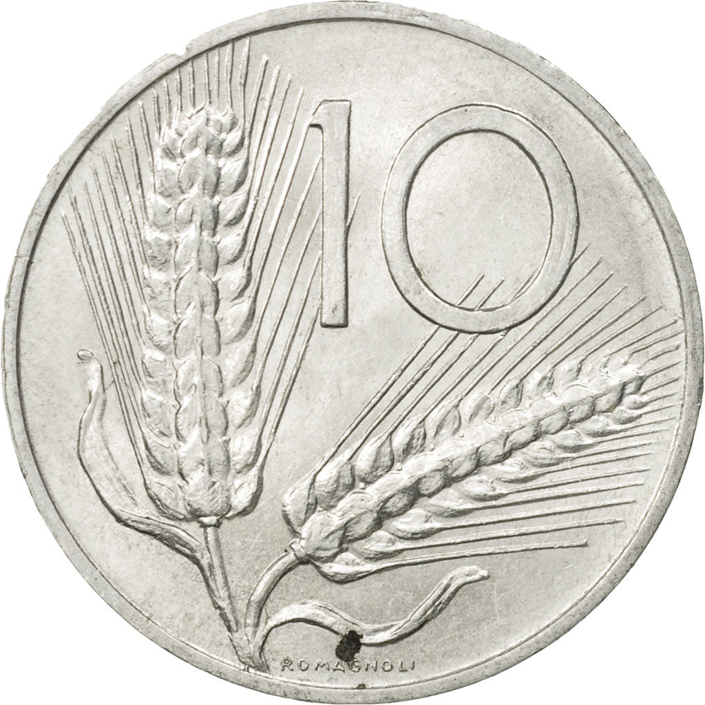 Moneta, Italia, 10 Lire, 1955, Rome, BB+, Alluminio, KM:93