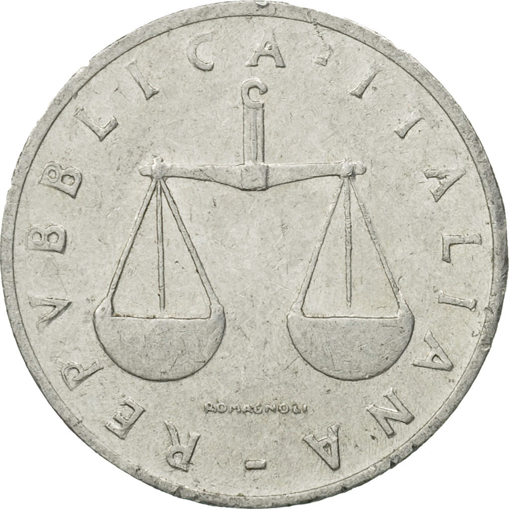 Italy, Lira, 1954, Rome, AU(50-53), Aluminum, KM:91