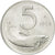 Moneda, Italia, 5 Lire, 1955, Rome, MBC, Aluminio, KM:92