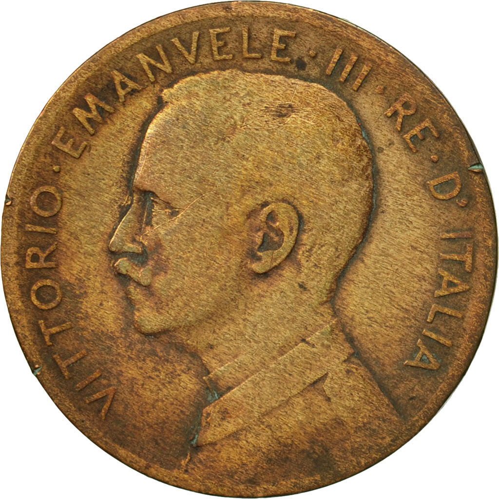 Italy, Vittorio Emanuele III, 5 Centesimi, 1909, Rome, VF(20-25), Bronze, KM:42