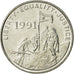 Moneta, Eritrea, 50 Cents, 1997, SPL-, Acciaio ricoperto in nichel, KM:47
