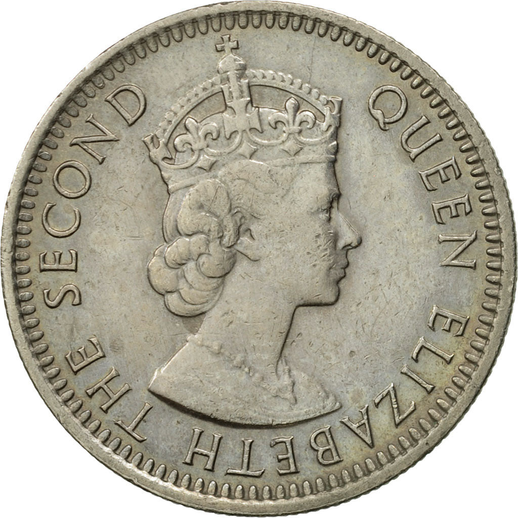 Münze, MALAYA & BRITISH BORNEO, 10 Cents, 1961, SS, Copper-nickel, KM:2