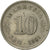 Münze, Malaysia, 10 Sen, 1981, Franklin Mint, SS, Copper-nickel, KM:3