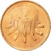 Moneta, Malesia, Sen, 1995, BB+, Acciaio ricoperto in bronzo, KM:49