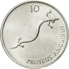 Coin, Slovenia, 10 Stotinov, 1993, MS(63), Aluminum, KM:7