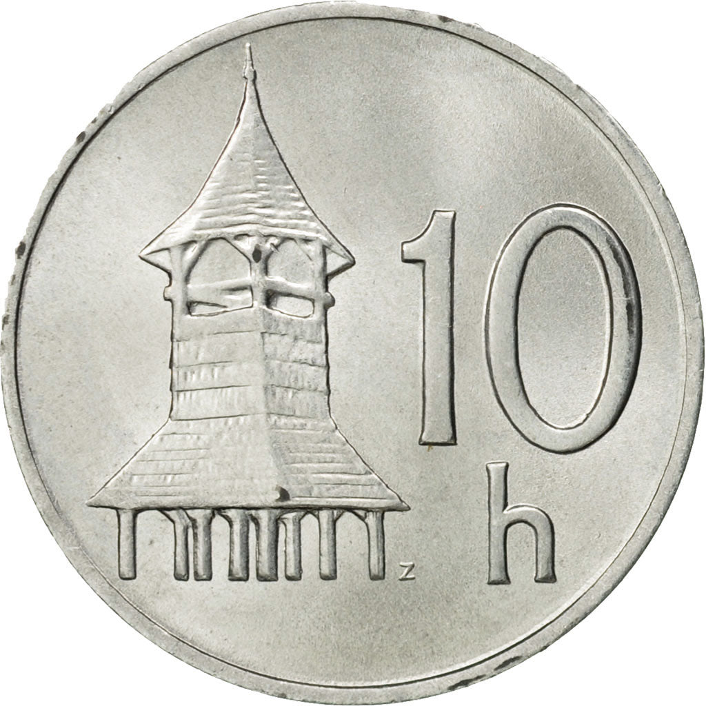 Monnaie, Slovaquie, 10 Halierov, 1993, SPL, Aluminium, KM:17