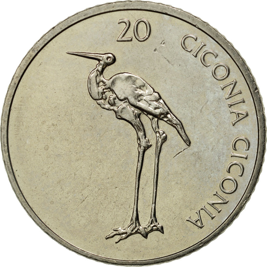 Coin, Slovenia, 20 Stotinov, 2006, MS(63), Aluminum, KM:8