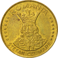 Romania, 20 Lei, 1992, AU(55-58), Brass Clad Steel, KM:109