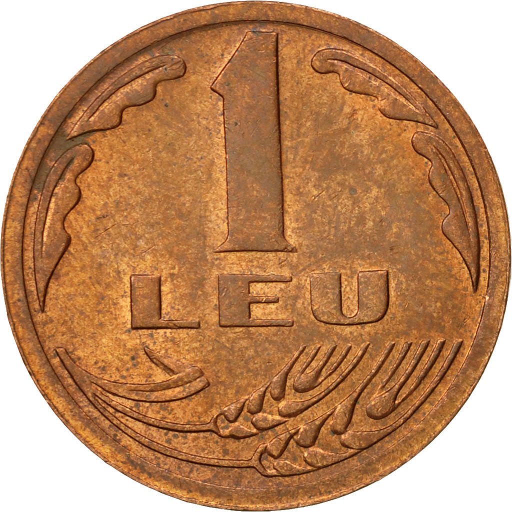 Romania, Leu, 1992, AU(55-58), Copper Clad Steel, KM:113