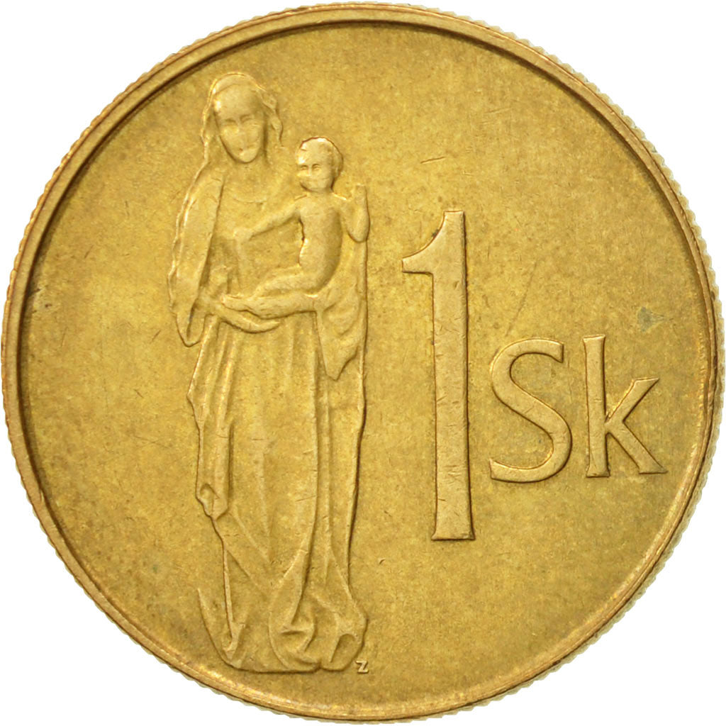 Münze, Slowakei, Koruna, 1994, SS, Bronze Plated Steel, KM:12