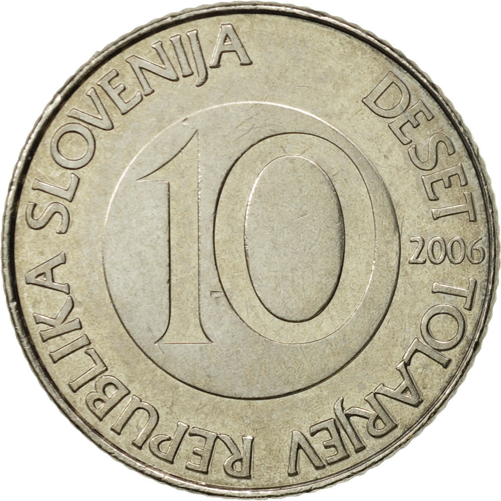 Slovenia, 10 Stotinov, 2006, AU(55-58), Aluminum, KM:7