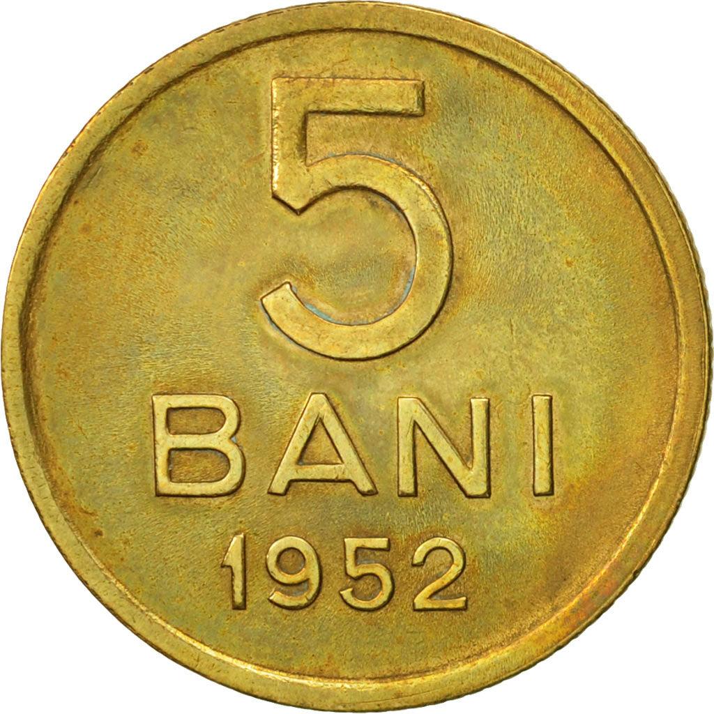 Coin, Romania, 5 Bani, 1952, EF(40-45), Copper-Nickel-Zinc, KM:83.1