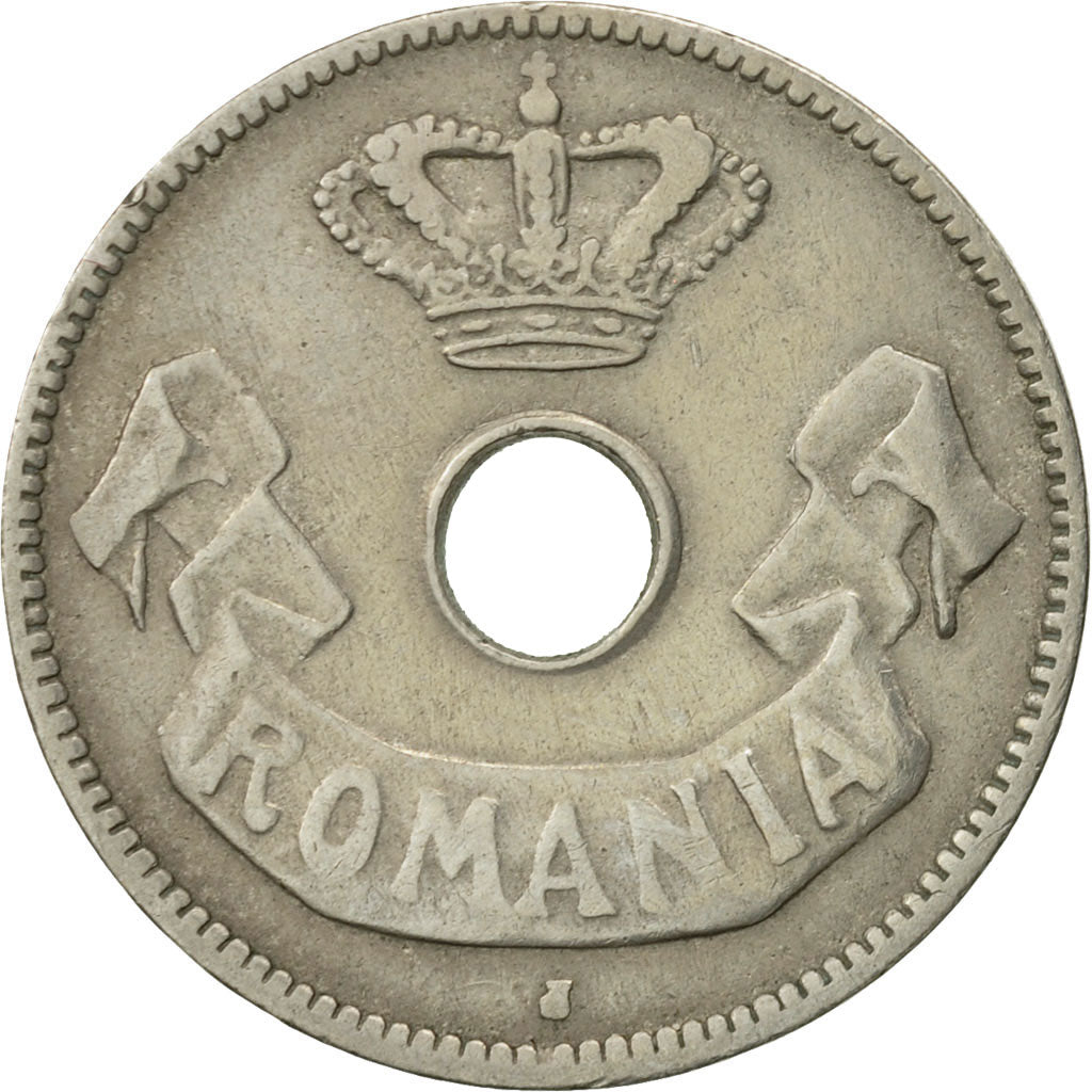 Romania, Carol I, 10 Bani, 1906, EF(40-45), Copper-nickel, KM:32
