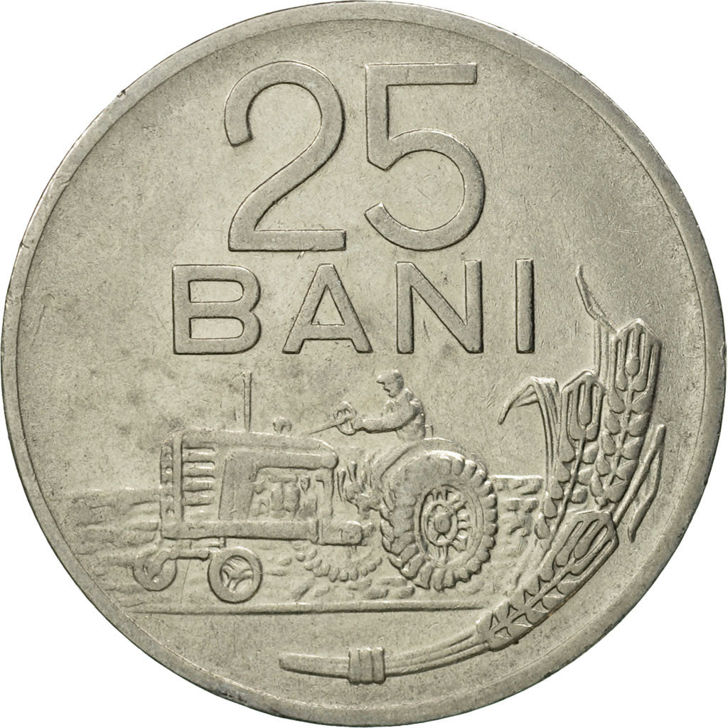 Coin, Romania, 25 Bani, 1960, EF(40-45), Nickel Clad Steel, KM:88