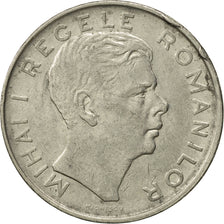 Moneda, Rumanía, Mihai I, 100 Lei, 1943, MBC, Níquel recubierto de acero