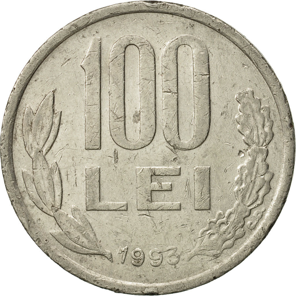 Monnaie, Roumanie, 100 Lei, 1993, TTB, Nickel plated steel, KM:111