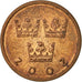 Monnaie, Suède, Carl XVI Gustaf, 50 Öre, 2002, SUP, Bronze, KM:878