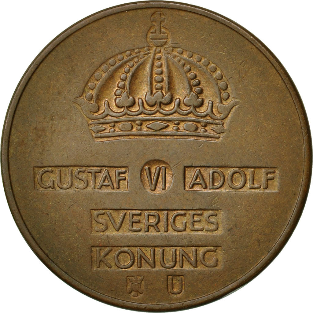 Coin, Sweden, Gustaf VI, 5 Öre, 1969, EF(40-45), Bronze, KM:822