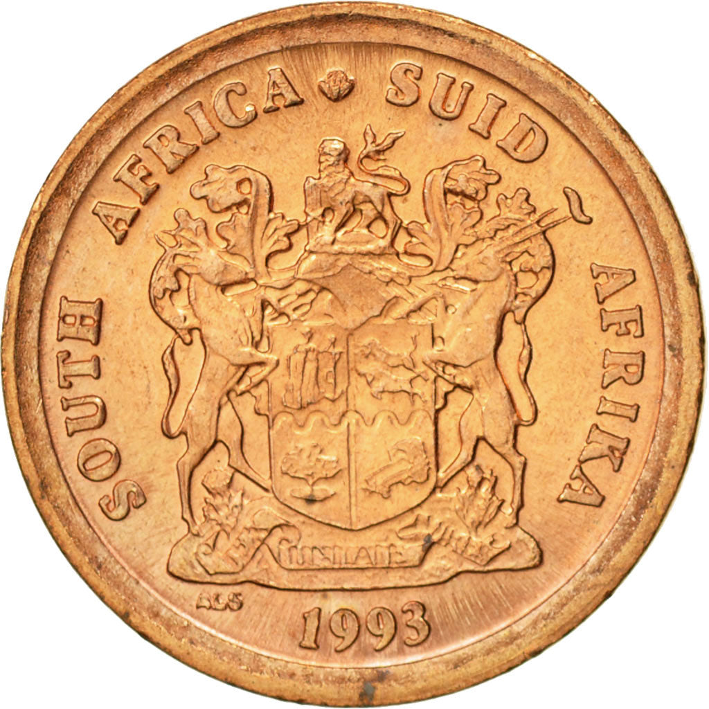Coin, South Africa, Cent, 1993, AU(55-58), Copper Plated Steel, KM:132