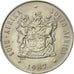 Coin, South Africa, 20 Cents, 1987, AU(55-58), Nickel, KM:86