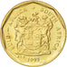 Coin, South Africa, 10 Cents, 1993, AU(55-58), Bronze Plated Steel, KM:135