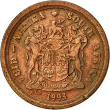 Coin, South Africa, 2 Cents, 1993, EF(40-45), Copper Plated Steel, KM:133