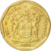 Moneda, Sudáfrica, 50 Cents, 1993, Pretoria, MBC, Bronce chapado en acero