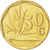 Coin, South Africa, 50 Cents, 1993, Pretoria, EF(40-45), Bronze Plated Steel