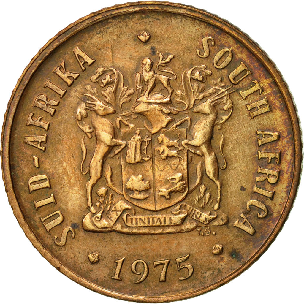 Coin, South Africa, Cent, 1975, EF(40-45), Bronze, KM:82