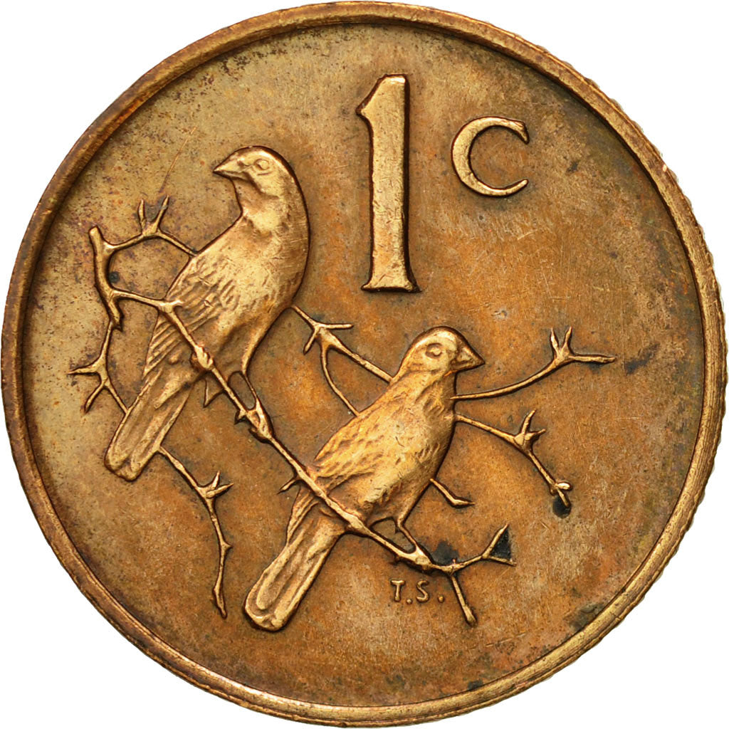 Coin, South Africa, Cent, 1975, EF(40-45), Bronze, KM:82