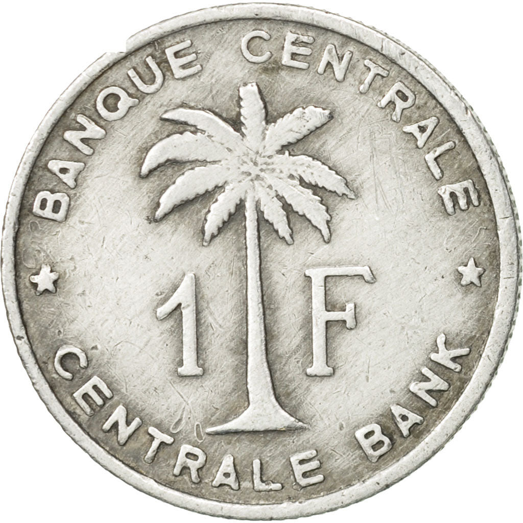 Belgian Congo, RUANDA-URUNDI, Franc, 1958, EF(40-45), Aluminum, KM:4