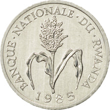 Moneta, Ruanda, Franc, 1985, British Royal Mint, SPL-, Alluminio, KM:12