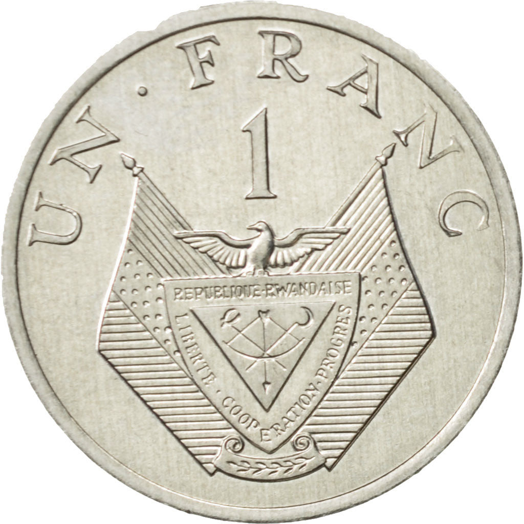 Moneta, Ruanda, Franc, 1985, British Royal Mint, SPL-, Alluminio, KM:12