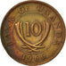 Uganda, 10 Cents, 1966, EF(40-45), Bronze, KM:2