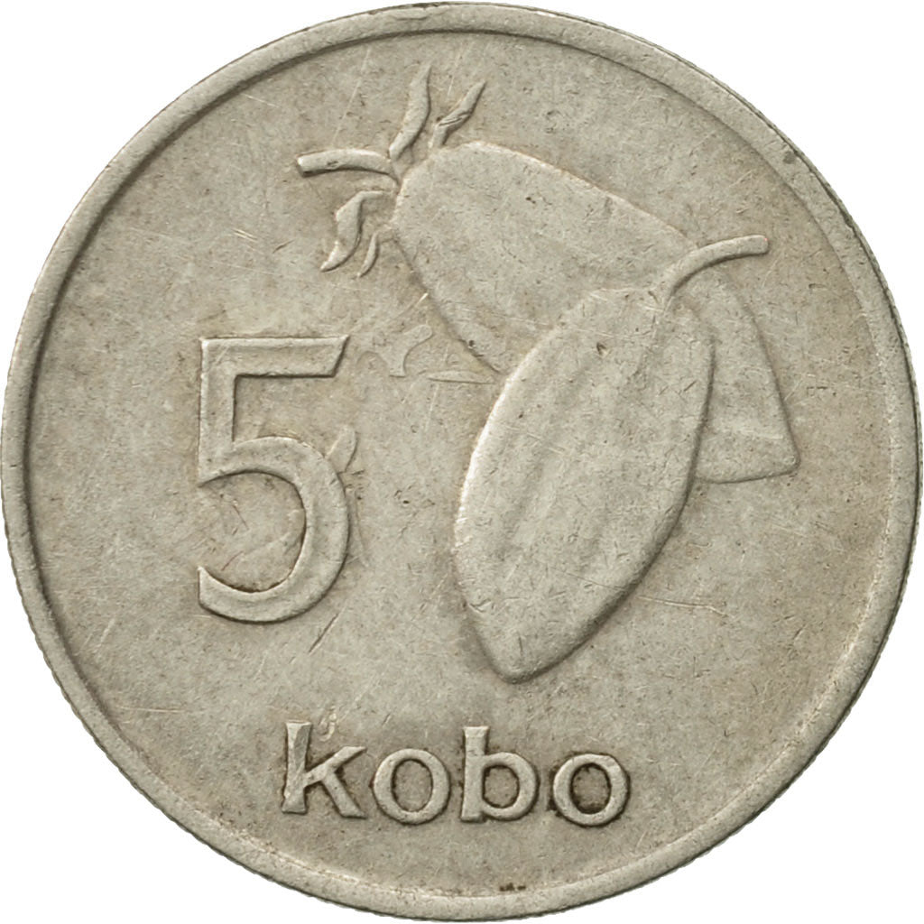 Monnaie, Nigéria, Elizabeth II, 5 Kobo, 1974, TTB, Copper-nickel, KM:9.1