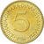 Moneta, Iugoslavia, 5 Dinara, 1986, SPL-, Nichel-ottone, KM:88