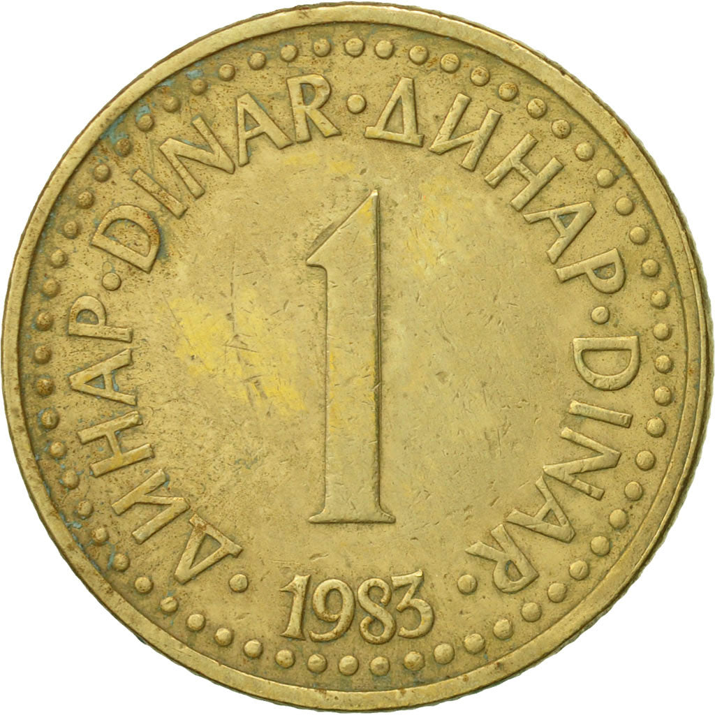 Moneta, Iugoslavia, Dinar, 1983, BB, Nichel-ottone, KM:86