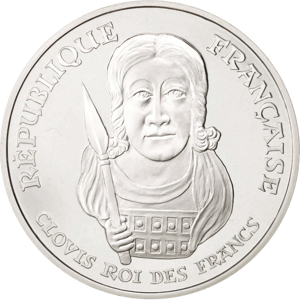 France, Clovis, 100 Francs, 1996, Paris, Proof, Silver, KM:1180