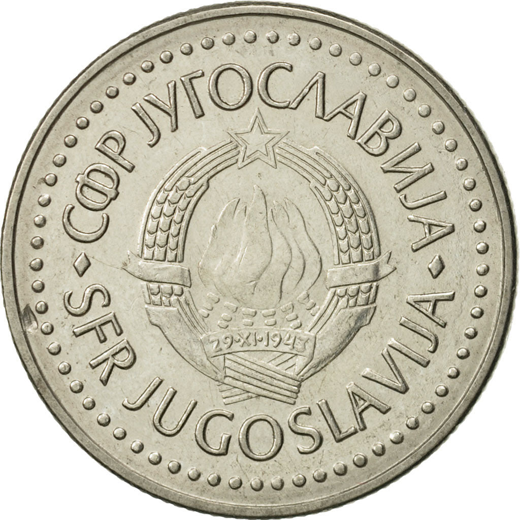 Coin, Yugoslavia, 20 Dinara, 1987, EF(40-45), Copper-Nickel-Zinc, KM:112